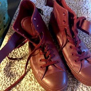 Both pair, $10. Converse size 10 and Vans size 10.5 (ladies)..